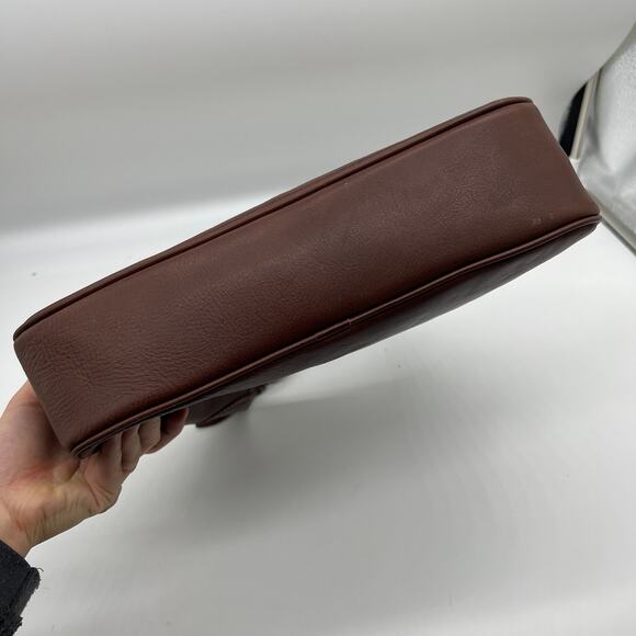 Dooney & Bourke Handbags Florentine Leather Crescent Hobo Brown Natural - Picture 11 of 16